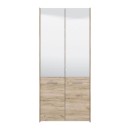 ΠΑΠΟΥΤΣΟΘΗΚΗ ΜΕ ΚΑΘΡΕΦΤΗ MENORCA 2K 2OG GREY OAK 89,5x37,5x199εκ
