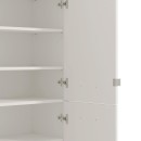 ΠΑΠΟΥΤΣΟΘΗΚΗ ΜΕ ΚΑΘΡΕΦΤΗ MENORCA 2K 2OG ΛΕΥΚΟ 89,5x37,5x199εκ