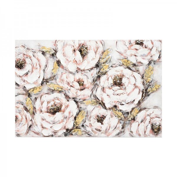 ΠΙΝΑΚΑΣ ΣΕ ΚΑΜΒΑ Fylliana FL25077 ΜΠΕΖ-ΛΕΥΚΟ-ΧΡΥΣΟ 120x3x80εκ