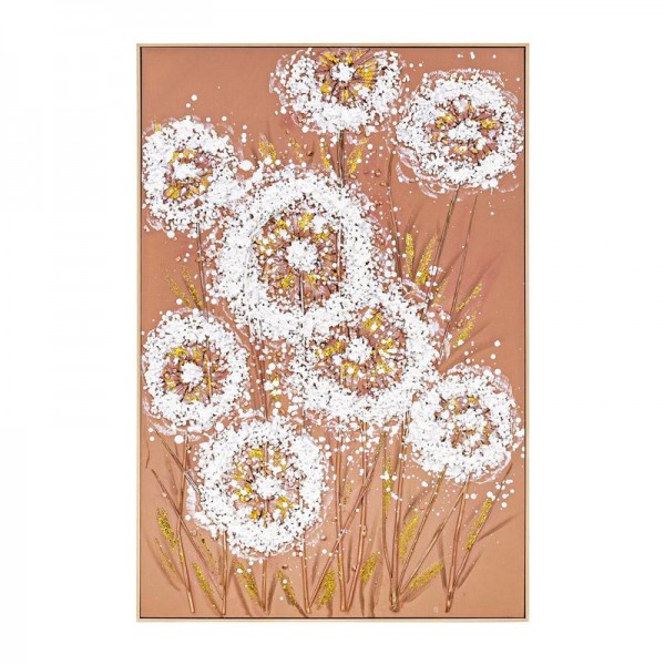 ΠΙΝΑΚΑΣ ΣΕ ΚΑΜΒΑ Fylliana FL25079 ΛΕΥΚΟ-ΧΡΥΣΟ-ΠΟΡΤΟΚΑΛΙ 82x122εκ