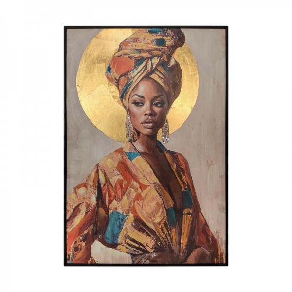 ΠΙΝΑΚΑΣ ΣΕ ΚΑΜΒΑ Fylliana FL38749 ΚΑΦΕ-ΜΠΕΖ-ΧΡΥΣΟ ΧΡΩΜΑ 70x4x100εκ