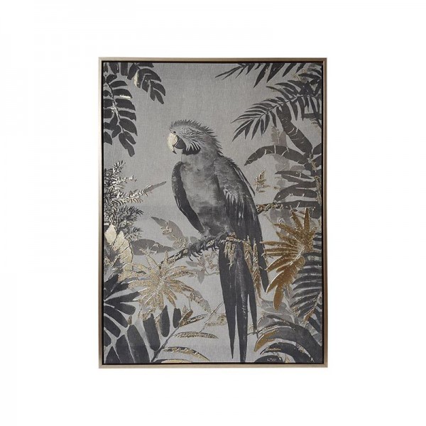 ΠΙΝΑΚΑΣ ΣΕ ΚΑΜΒΑ ΜΕ ΠΛΑΣΤΙΚΟ ΠΛΑΙΣΙΟ Fylliana FL252329 ΓΚΡΙ-ΜΠΕΖ-ΜΑΥΡΟ 50x3x70εκ