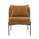 ΠΟΛΥΘΡΟΝΑ Fylliana FL3059 ΚΙΤΡΙΝΟ ΥΦΑΣΜΑ ΜΕ ΜΕΤΑΛΛΙΚΑ ΠΟΔΙΑ 67x75x81εκ