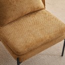 ΠΟΛΥΘΡΟΝΑ Fylliana FL3059 ΚΙΤΡΙΝΟ ΥΦΑΣΜΑ ΜΕ ΜΕΤΑΛΛΙΚΑ ΠΟΔΙΑ 67x75x81εκ