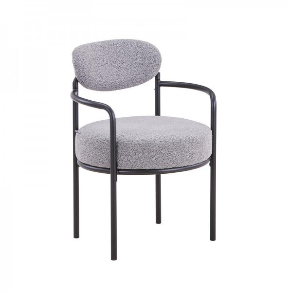 ΠΟΛΥΘΡΟΝΑ Fylliana FL21 ΓΚΡΙ ΥΦΑΣΜΑ ΜΕ ΜΕΤΑΛΛΙΚΟ ΣΚΕΛΕΤΟ 59x64x87εκ