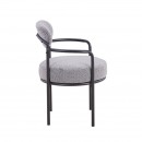 ΠΟΛΥΘΡΟΝΑ Fylliana FL21 ΓΚΡΙ ΥΦΑΣΜΑ ΜΕ ΜΕΤΑΛΛΙΚΟ ΣΚΕΛΕΤΟ 59x64x87εκ