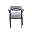 ΠΟΛΥΘΡΟΝΑ Fylliana FL21 ΓΚΡΙ ΥΦΑΣΜΑ ΜΕ ΜΕΤΑΛΛΙΚΟ ΣΚΕΛΕΤΟ 59x64x87εκ