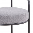 ΠΟΛΥΘΡΟΝΑ Fylliana FL21 ΓΚΡΙ ΥΦΑΣΜΑ ΜΕ ΜΕΤΑΛΛΙΚΟ ΣΚΕΛΕΤΟ 59x64x87εκ