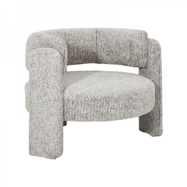 ΠΟΛΥΘΡΟΝΑ Fylliana FL6414 ΕΚΡΟΥ ΜΕ ΜΑΥΡΟ ΧΡΩΜΑ ΥΦΑΣΜΑΤΟΣ 88x94x73εκ