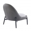 ΠΟΛΥΘΡΟΝΑ Fylliana FL829 ΓΚΡΙ ΥΦΑΣΜΑ ΜΕ ΜΕΤΑΛΛΙΚΑ ΠΟΔΙΑ 74x84x80εκ