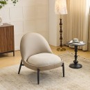 ΠΟΛΥΘΡΟΝΑ Fylliana FL829 ΜΠΕΖ ΥΦΑΣΜΑ ΜΕ ΜΕΤΑΛΛΙΚΑ ΠΟΔΙΑ 74x84x80εκ