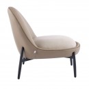 ΠΟΛΥΘΡΟΝΑ Fylliana FL829 ΜΠΕΖ ΥΦΑΣΜΑ ΜΕ ΜΕΤΑΛΛΙΚΑ ΠΟΔΙΑ 74x84x80εκ