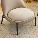 ΠΟΛΥΘΡΟΝΑ Fylliana FL829 ΜΠΕΖ ΥΦΑΣΜΑ ΜΕ ΜΕΤΑΛΛΙΚΑ ΠΟΔΙΑ 74x84x80εκ