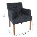 ΠΟΛΥΘΡΟΝΑ Fylliana NEW F4 ΓΚΡΙ ΜΕ GREY OAK ΠΟΔΙΑ 65x70x88εκ