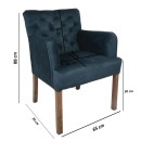 ΠΟΛΥΘΡΟΝΑ Fylliana NEW F4 ΠΕΤΡΟΛ ΜΕ GREY OAK ΠΟΔΙΑ 65x70x88εκ