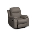 ΠΟΛΥΘΡΟΝΑ Fylliana RELAX CHICAGO 1122 ΓΚΡΙ ΤΕΧΝΟΔΕΡΜΑ 97x90x100εκ