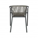 ΠΟΛΥΘΡΟΝΑ ΚΗΠΟΥ Fyllianna FL11465 ΑΠΟ ΣΥΝΘΕΤΙΚΟ RATTAN MΕ ΜΕΤΑΛΛΙΚΟ ΣΚΕΛΕΤΟ ΓΚΡΙ ΧΡΩΜΑ 54x63x74εκ