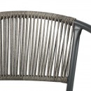 ΠΟΛΥΘΡΟΝΑ ΚΗΠΟΥ Fyllianna FL11465 ΑΠΟ ΣΥΝΘΕΤΙΚΟ RATTAN MΕ ΜΕΤΑΛΛΙΚΟ ΣΚΕΛΕΤΟ ΓΚΡΙ ΧΡΩΜΑ 54x63x74εκ