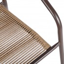 ΠΟΛΥΘΡΟΝΑ ΚΗΠΟΥ Fyllianna FL11465 ΑΠΟ ΣΥΝΘΕΤΙΚΟ RATTAN MΕ ΜΕΤΑΛΛΙΚΟ ΣΚΕΛΕΤΟ ΚΑΦΕ ΧΡΩΜΑ 54x63x74εκ