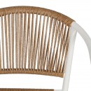 ΠΟΛΥΘΡΟΝΑ ΚΗΠΟΥ Fyllianna FL11465 ΑΠΟ ΣΥΝΘΕΤΙΚΟ RATTAN MΕ ΜΕΤΑΛΛΙΚΟ ΣΚΕΛΕΤΟ ΛΕΥΚΟ ΧΡΩΜΑ 54x63x74εκ