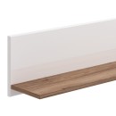 ΡΑΦΙ ΤΟΙΧΟΥ BURGUNDY ΛΕΥΚΟ-FLAGSTAFF OAK-ΛΕΥΚΟ HIGH GLOSS FOIL 120x19,5x24εκ s.p.k