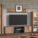 ΡΑΦΙ ΤΟΙΧΟΥ CORSICA ZP FLAGSTAFF OAK-ΜΑΥΡΟ 137,5x19,5x24εκ