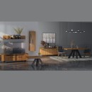 ΡΑΦΙ ΤΟΙΧΟΥ Fylliana Jakarta ΜΕ ΚΑΠΛΑΜΑ ΔΡΥΟΣ ΡΟΥΣΤΙΚ 145x29x25εκ