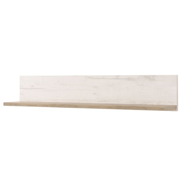 ΡΑΦΙ ΤΟΙΧΟΥ Kent ZP GREY OAK-WHITE OAK 120x19x22εκ knt
