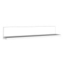 ΡΑΦΙ ΤΟΙΧΟΥ Kent ZP GREY OAK-WHITE OAK 120x19x22εκ knt