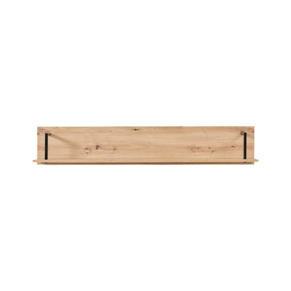 ΡΑΦΙ ΤΟΙΧΟΥ SARDINIA ZP ARTISAN OAK / ΜΑΥΡΟ 137.5x21x24εκ srd