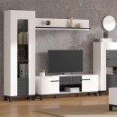 ΡΑΦΙ ΤΟΙΧΟΥ SARTHE ZP ΛΕΥΚΟ-ΜΑΥΡΟ ΜΑΤ 150x20x25εκ n.t.v