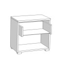 ΣΕΤ 2 ΚΟΜΟΔΙΝΑ RITMO 2NO1F SONOMA 44.5x33.5x42.5εκ