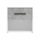 ΣΕΤ 2 ΚΟΜΟΔΙΝΑ VARADERO 2NO1F ΛΕΥΚΟ-CONCRETE 42x33x42εκ