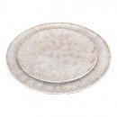 ΣΕΤ 2 ΜΕΤΑΛΛΙΚΟΙ ΔΙΣΚΟΙ Fylliana FL0220 ΑΝΤΙΚΕ ΑΣΗΜΙ ΧΡΩΜΑ 40x40x2εκ & 30x30x2εκ