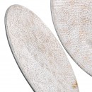 ΣΕΤ 2 ΜΕΤΑΛΛΙΚΟΙ ΔΙΣΚΟΙ Fylliana FL0220 ΑΝΤΙΚΕ ΑΣΗΜΙ ΧΡΩΜΑ 40x40x2εκ & 30x30x2εκ