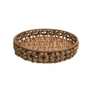ΣΕΤ 3 ΨΑΘΙΝΟΙ ΔΙΣΚΟΙ Fylliana Boho FL24361 ΦΥΣΙΚΟ ΧΡΩΜΑ 39x39x6εκ & 34x5.5εκ & 30x5.5εκ
