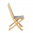 ΣΕΤ BISTRO 3 ΤΕΜ ΞΥΛΟ ΑΚΑΚΙΑΣ Fylliana FL3709 ΚΑΡΥΔΙ ΣΚΕΛΕΤΟΣ-ΓΚΡΙ ΚΟΡΔΟΝΙ 60x60x75εκ