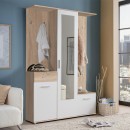 ΣΤΑΝΤ ΧΩΛ ΚΑΙ ΠΑΠΟΥΤΣΟΘΗΚΗ MARTIN SONOMA/ΛΕΥΚΟ 133,5x33x197,5εκ fxtr