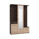 ΣΤΑΝΤ ΧΩΛ ΚΑΙ ΠΑΠΟΥΤΣΟΘΗΚΗ MARTIN DARK SONOMA/SONOMA 133,5x33x197,5εκ fxtr