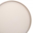 ΣΤΡΟΓΓΥΛΟ ΜΕΤΑΛΛΙΚΟ ΤΡΑΠΕΖΑΚΙ Fylliana FL620244 ΚΡΕΜ ΧΡΩΜΑ 45x55εκ