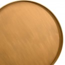 ΣΤΡΟΓΓΥΛΟ ΜΕΤΑΛΛΙΚΟ ΤΡΑΠΕΖΑΚΙ Fylliana FL620277 ΧΡΥΣΟ ΧΡΩΜΑ 41x52εκ