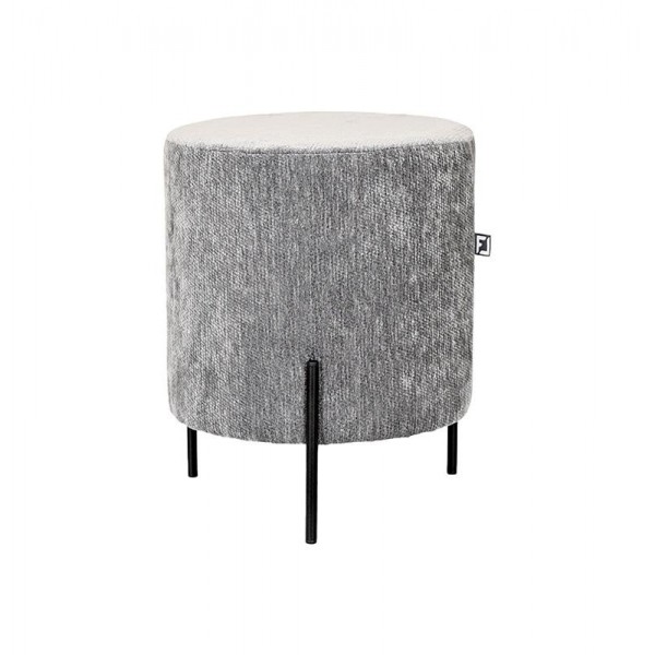 ΣΤΡΟΓΓΥΛΟ ΣΚΑΜΠΟ Fylliana New Lux ΓΚΡΙ ΧΡΩΜΑ 33x33x38εκ