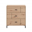 ΣΥΡΤΑΡΙΕΡΑ ALERIA 80 3F ARTISAN OAK ΧΡΩΜΑ 77x40x90εκ