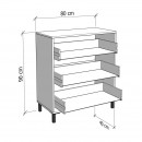 ΣΥΡΤΑΡΙΕΡΑ ALERIA 80 3F ARTISAN OAK ΧΡΩΜΑ 77x40x90εκ