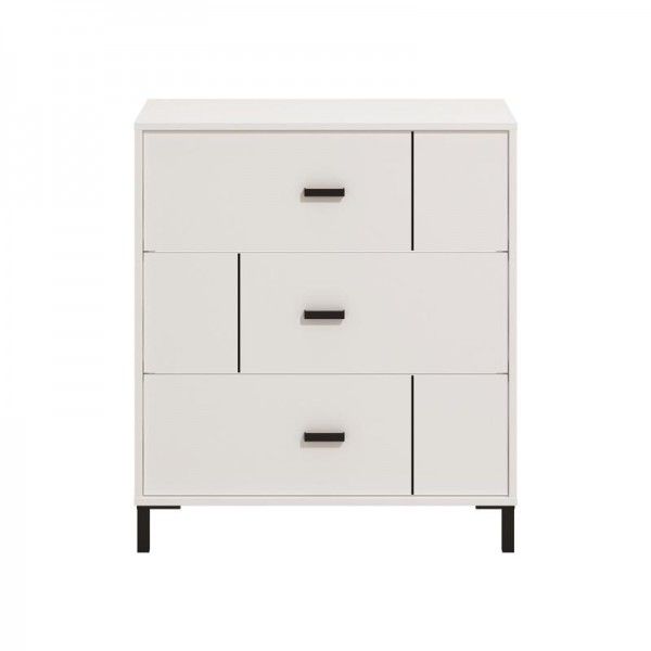 ΣΥΡΤΑΡΙΕΡΑ ALERIA 80 3F ΛΕΥΚΟ ΧΡΩΜΑ 77x40x90εκ