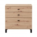 ΣΥΡΤΑΡΙΕΡΑ ALMOND 77 3F ARTISAN OAK ΧΡΩΜΑ 77x35x78εκ