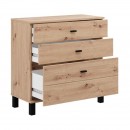 ΣΥΡΤΑΡΙΕΡΑ ALMOND 77 3F ARTISAN OAK ΧΡΩΜΑ 77x35x78εκ