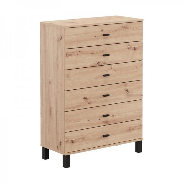 ΣΥΡΤΑΡΙΕΡΑ ALMOND 77 6F ARTISAN OAK ΧΡΩΜΑ 77x35x78εκ