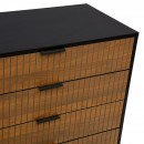 ΣΥΡΤΑΡΙΕΡΑ Fylliana FL2405 ΜΑΥΡΟ-ΚΑΦΕ ΧΡΩΜΑ 80x40x90εκ