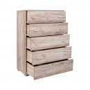 ΣΥΡΤΑΡΙΕΡΑ Fylliana Imperium 5F GREY OAK ΧΡΩΜΑ 90x44x127εκ